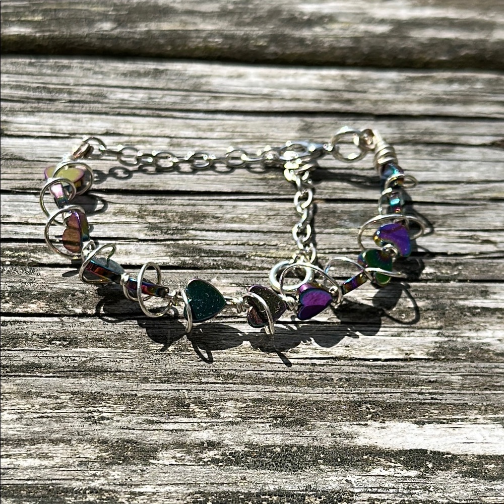 Hematite Heart Bracelet - Picture 4 of 8